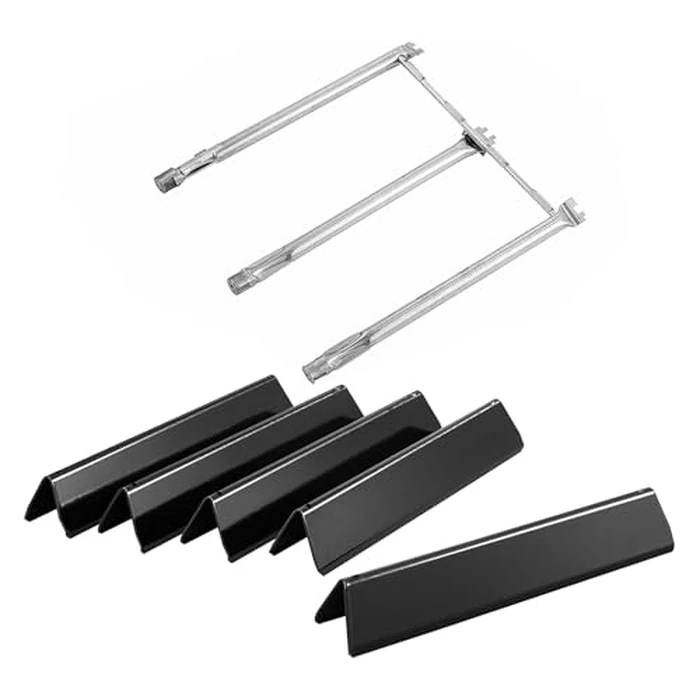 Spirit II E-310 Grill Replacement Parts for Weber Spirit E310 Natural Gas Grill Parts 3 Burner Spirit and Spirit 2 300 Series Spirit E-310 E-330 E330 310 GS4 7636 Flavorizer Bars 68950 Burner Tube Kit by Grill Valueparts - Image 1