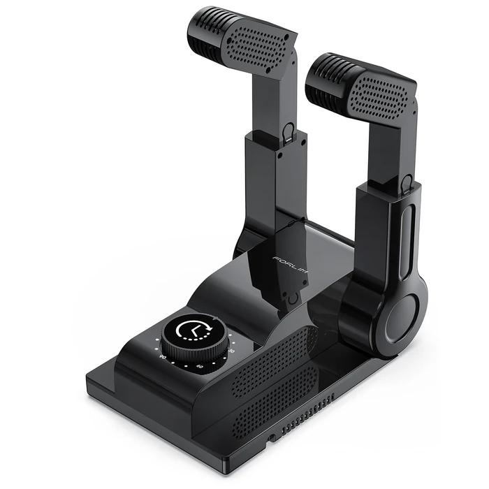 FORLIM Boot Dryer for Work Boots, Shoe Dryer with Heat Blower, Glove Dryer & Boot Warmer - 180 degrees Adjustable Dry Rack - Telescopic Bendable Dry Ports - Intelligent Timer - Black by FORLIM - Used - Acceptable condition - US$19.02