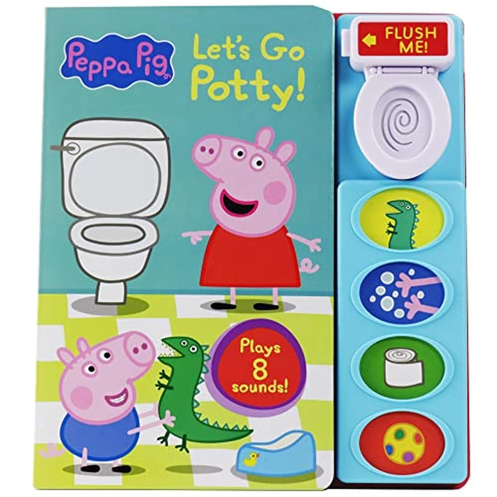 Peppa Pig - Let’s Go Potty! Interactive 5-Button Potty Training Sound Book - PI Kids by PI Kids - Used - Acceptable condition