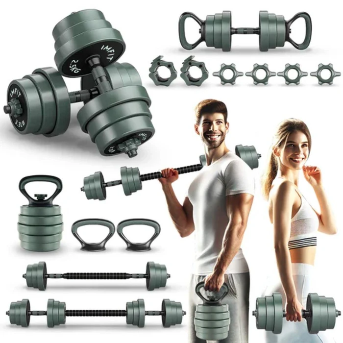 IMGadgets IMFIT AIO Weight Adjustable Dumbbells (1.65 to 52 lbs) - Grey by IMGadgets - Refurbished - Excellent condition