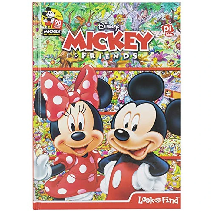 Disney Mickey Mouse & Friends - 90th Anniversary Look and Find - PI Kids by Phoenix International Publications - Used - Like New condition - CA$11.09