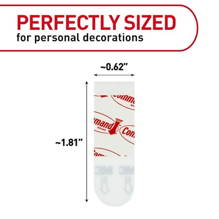 Command Poster Strips, 256 Strips Damage-Free Poster Hangers, No Tools Requried, Great for Home, Room, Wall, Office, and Dorm Decor, White Adhesive by Command - Image 2
