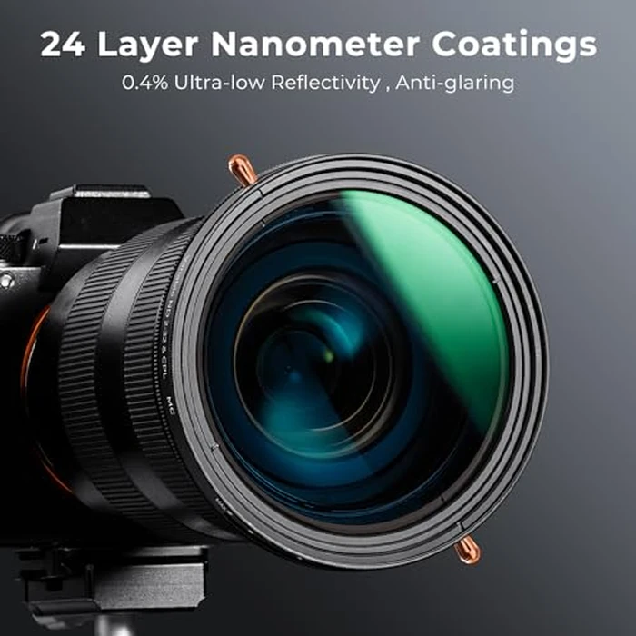 K&F CONCEPT 52mm Variable Fader ND2-32 ND Filter and CPL Circular Polarizing Lens Filter in 1 for Camera Lens Waterproof Neutral Density Polarizer Filter (Nano-D Series) by K&F CONCEPT - Image 6
