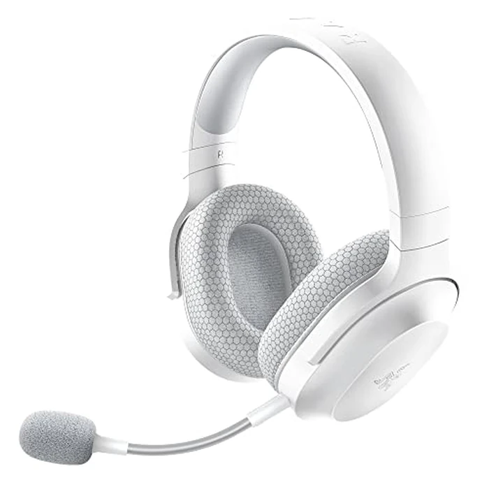 Razer Barracuda X Wireless Gaming & Mobile Headset (PC, PlayStation, Switch 2, Android, iOS): 2.4GHz Wireless + Bluetooth - Lightweight - 40mm Drivers - Detachable Mic - 50 Hr Battery - Mercury White by Razer - Image 1