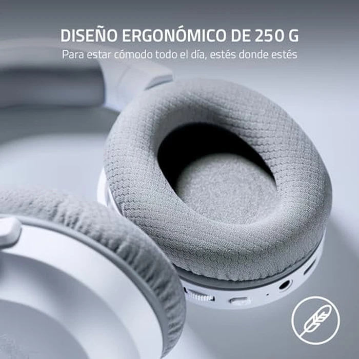 Razer Barracuda X Wireless Gaming & Mobile Headset (PC, PlayStation, Switch 2, Android, iOS): 2.4GHz Wireless + Bluetooth - Lightweight - 40mm Drivers - Detachable Mic - 50 Hr Battery - Mercury White by Razer - Image 3