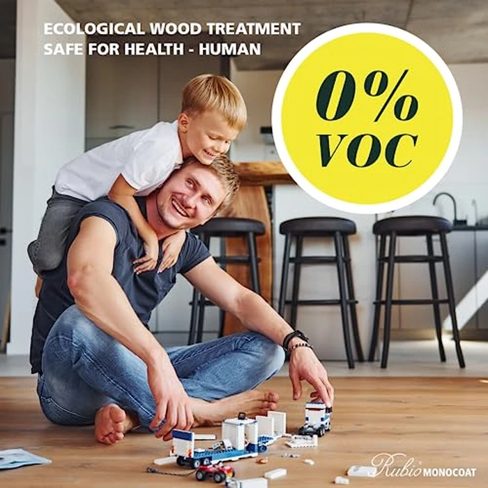 Rubio Monocoat Wood Stain & Finish 16 m² - Morning Mist | Oil Plus 2C | Quick-Dry, Eco-Friendly Linseed Wood Oil for Indoor Use, Includes Accelerator (Part B) | Protector | 350 mL by Rubio Monocoat - Image 3