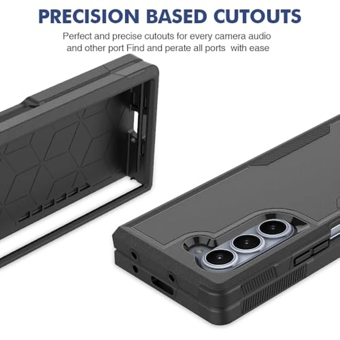WOGROO Case for Samsung Galaxy Z Fold 6 Case, Shockproof, Strong and Durable Phone Protective Case, Black by WOGROO - Image 5