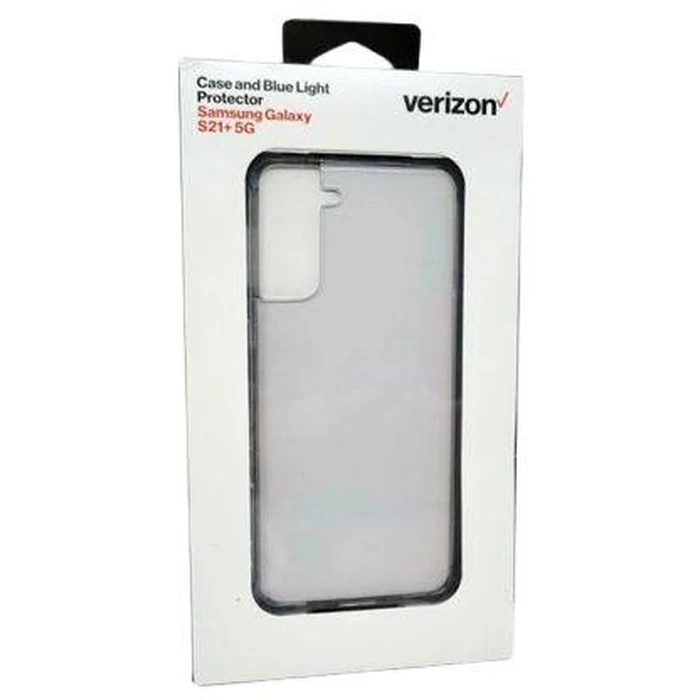 Verizon Clear Phone Case and Blue Light Screen Protector for Samsung Galaxy S21+ 5G - Clear by Verizon - Image 2
