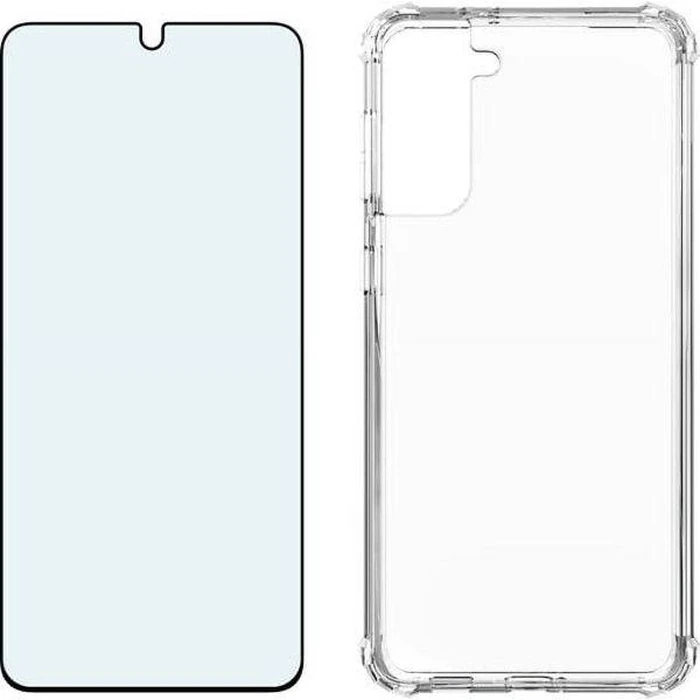 Verizon Clear Phone Case and Blue Light Screen Protector for Samsung Galaxy S21+ 5G - Clear by Verizon - Refurbished - Acceptable condition - US$19.99