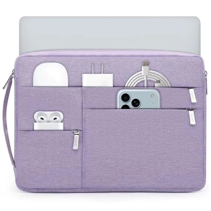 HYZUO 14-15 Inch Laptop Sleeve Bag for MacBook Air 15 M5 A3448 M4 M3 M2 2026-2023, MacBook Pro 15, 15" Surface Laptop, XPS 14/15 Plus, Notebook Case for 14" HP Dell Lenovo Asus Acer, Lilac Purple by HYZUO - Used - Very Good condition