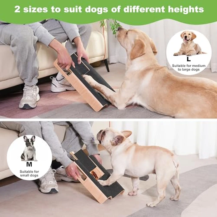 LovIntry M-Shaped Dog Scratch Pad for Nails with Treat Box, Dog Nail Scratch Board for Large Dogs, Dog Nail File Toy and Shorten Dog’s Side Nail Easier (with Treat Box, L) by LovIntry - Image 5