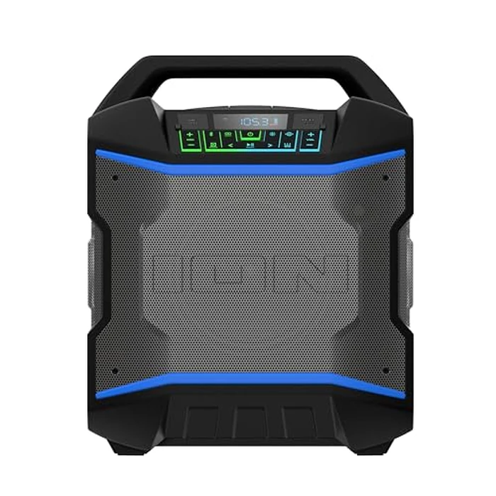 ION Block Rocker - Portable Bluetooth Outdoor Party Speaker with Karaoke Microphone, Battery, 4 Speakers, Radio, USB Port, App, Water-Resistant, 120W by ION - Image 8