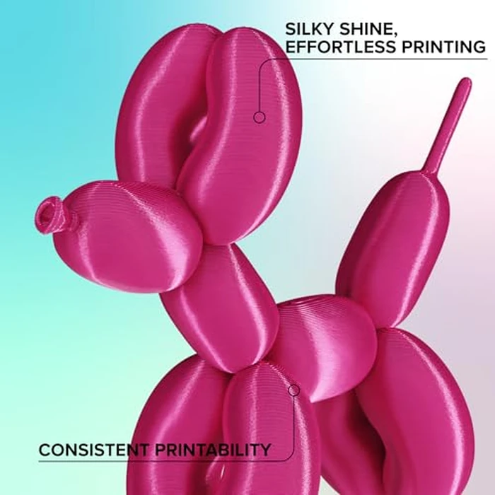 Polymaker Panchroma Silk PLA Filament 1.75mm 1kg, Shiny Magenta, New and Improved Formula, Better Strength, Printing Speed and Clog-Free. Works in Most FDM and Multicolor 3D Printers. by Polymaker - Image 2