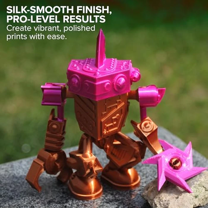 Polymaker Panchroma Silk PLA Filament 1.75mm 1kg, Shiny Magenta, New and Improved Formula, Better Strength, Printing Speed and Clog-Free. Works in Most FDM and Multicolor 3D Printers. by Polymaker - Image 3
