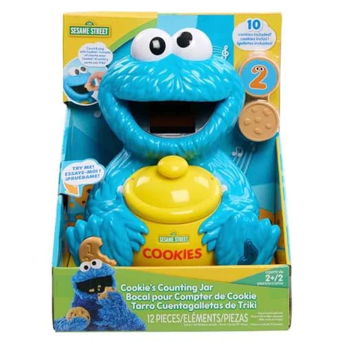Sesame Street Cookie's Counting Jar, 12-Pieces, 20+ Phrases and Sounds, Learning and Education, Kids Toys for Ages 2 Up by Just Play by Sesame Street - Used - Very Good condition - US$21.10