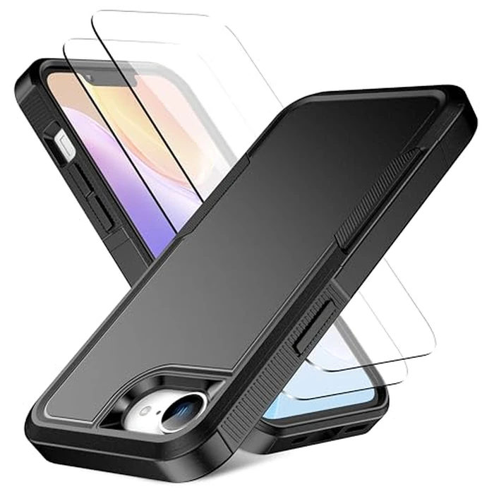 RonShieh for iPhone 16e Case [Shockproof] [Dropproof] [Heavy Duty Protection] [Pocket-Friendly] Slim & Tough Non-Slip Protective Phone Cover for iPhone 16 e 2025 6.1inch, Black by RonShieh - Used - Acceptable condition - US$12.96