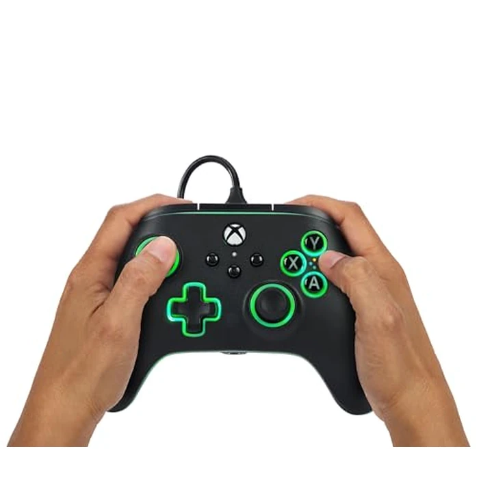 PowerA Advantage Wired Controller for Xbox Series X|S with Lumectra - Black, gamepad, wired video game controller, gaming controller, works with Xbox One and Windows 10/11, officially licensed by PowerA - Image 2