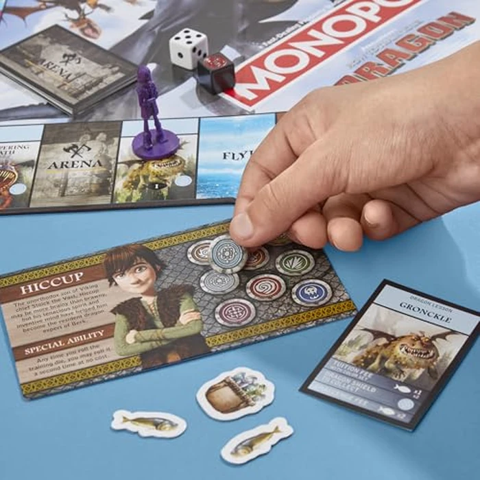 Monopoly DreamWorks How to Train Your Dragon Edition Board Game | Ages 8+ | 2 to 4 Players | 45 Mins. | Fun Family Games for Kids, Teens & Adults (Amazon Exclusive) by Hasbro Gaming - Image 10