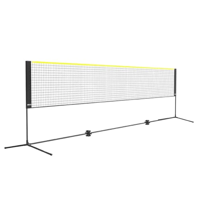 VEVOR Badminton Net, Height Adjustable Volleyball Net, 17ft Wide Foldable Pickleball Net, Portable Easy Setup Tennis Net Set with Poles, Stand and Carry Bag, for Kids Backyard Game Indoor Outdoor Use by VEVOR - Used - Very Good condition - US$38.01