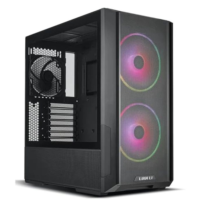 LIAN LI LANCOOL 216 E-ATX PC Case, Airflow Focus RGB Gaming Computer Case with All-Around Mesh Panels, 2x160mm & 1x140mm PWM Fans Pre-Installed and Innovative Rear PCIe Fan Bracket Chassis (Black) by Lian Li - Image 1