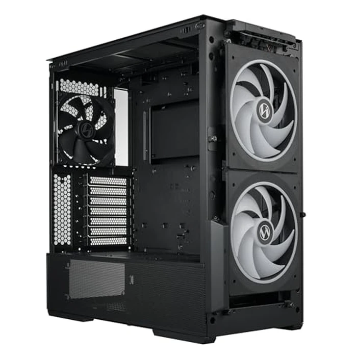 LIAN LI LANCOOL 216 E-ATX PC Case, Airflow Focus RGB Gaming Computer Case with All-Around Mesh Panels, 2x160mm & 1x140mm PWM Fans Pre-Installed and Innovative Rear PCIe Fan Bracket Chassis (Black) by Lian Li - Image 4