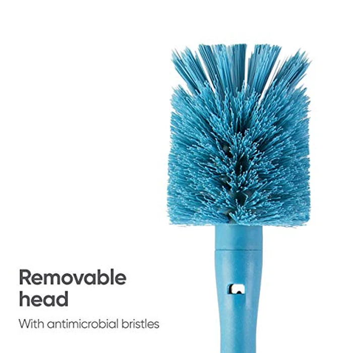 Owala 2-in-1 Water Bottle Brush Cleaner and Water Bottle Straw Cleaner Brush, Water Bottle Brush with Removable Head and Twist n’ Hide Straw Brush, Smokey Blue by Owala - Image 5