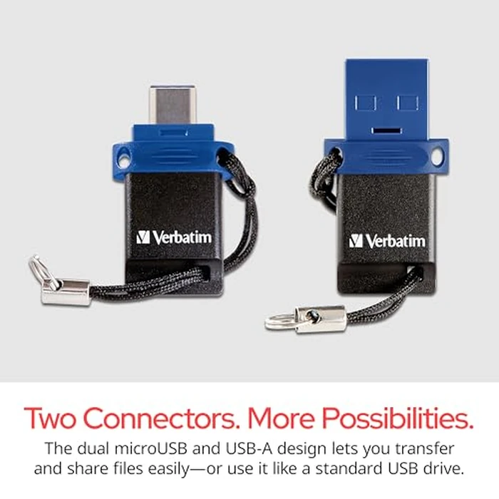 Verbatim 64GB Store ‘n’ Go Dual OTG USB 3.2 Gen 1 Flash Drive for USB-C Devices - 2 in 1 Type C Thumb Drive by Verbatim - Image 4