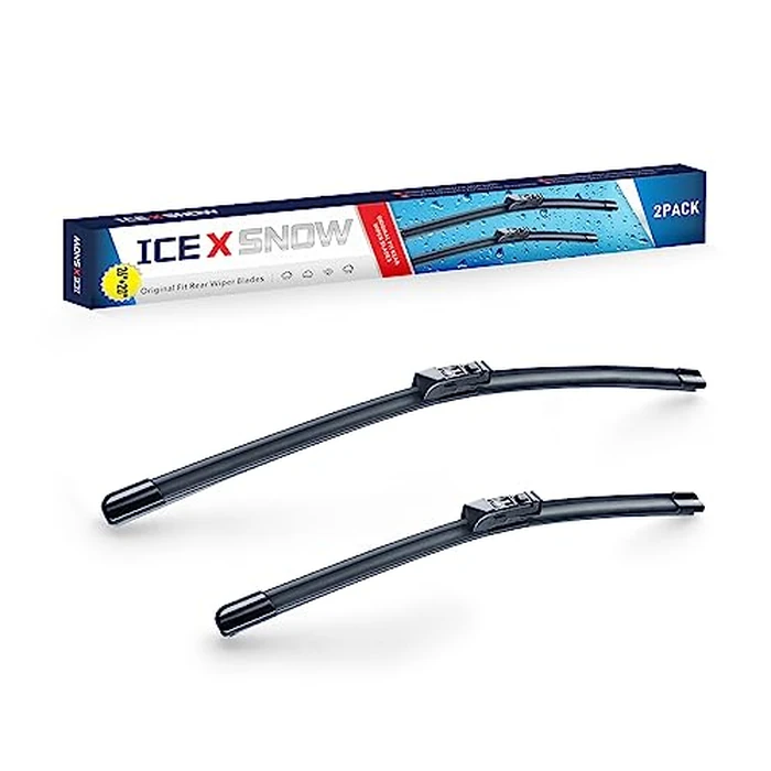 26"+20" Wiper Blades Replacement for Jaguar E-Pace 2023-2018 BMW X4 2023-2019 Subaru Ascent 2023-2019 OEM Factory Quality Windshield Wiper Blades(Set of 2) Top Lock by icexsnow - Image 1
