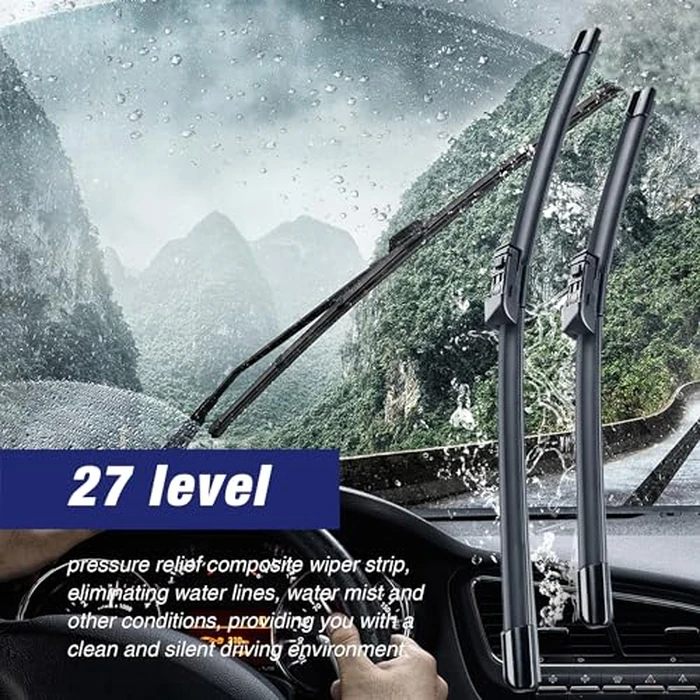 26"+20" Wiper Blades Replacement for Jaguar E-Pace 2023-2018 BMW X4 2023-2019 Subaru Ascent 2023-2019 OEM Factory Quality Windshield Wiper Blades(Set of 2) Top Lock by icexsnow - Image 3