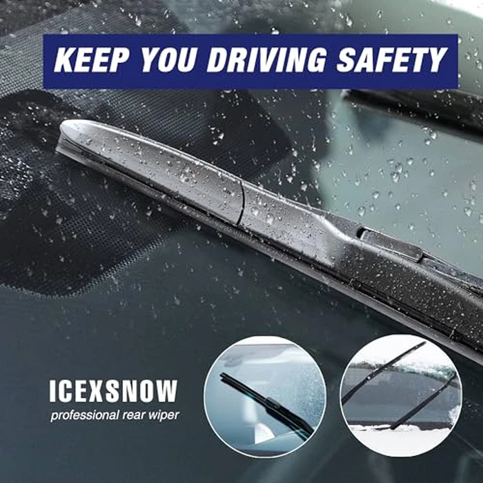 26"+20" Wiper Blades Replacement for Jaguar E-Pace 2023-2018 BMW X4 2023-2019 Subaru Ascent 2023-2019 OEM Factory Quality Windshield Wiper Blades(Set of 2) Top Lock by icexsnow - Image 6