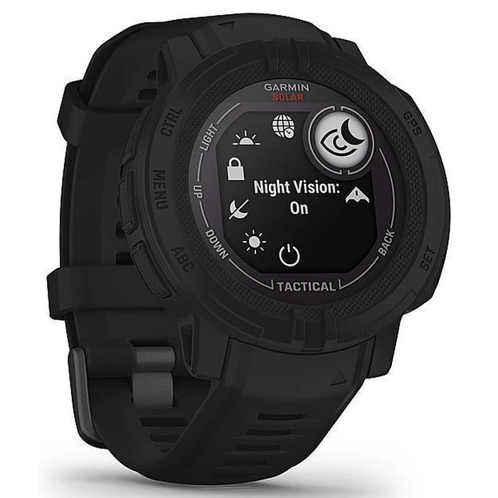 Garmin Instinct 2 Solar Smartwatch - 50mm - Black Tactical Edition (Polymer) Case with Black Silicone Sport Band by Garmin - Image 3