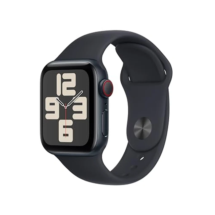 Apple Watch SE (2nd Gen) [GPS + Cellular 40mm] Smartwatch with Midnight Aluminum Case with Midnight Sport Band S/M. Fitness & Sleep Tracker, Crash Detection, Heart Rate Monitor by Apple - Used - Acceptable condition - US$184.01