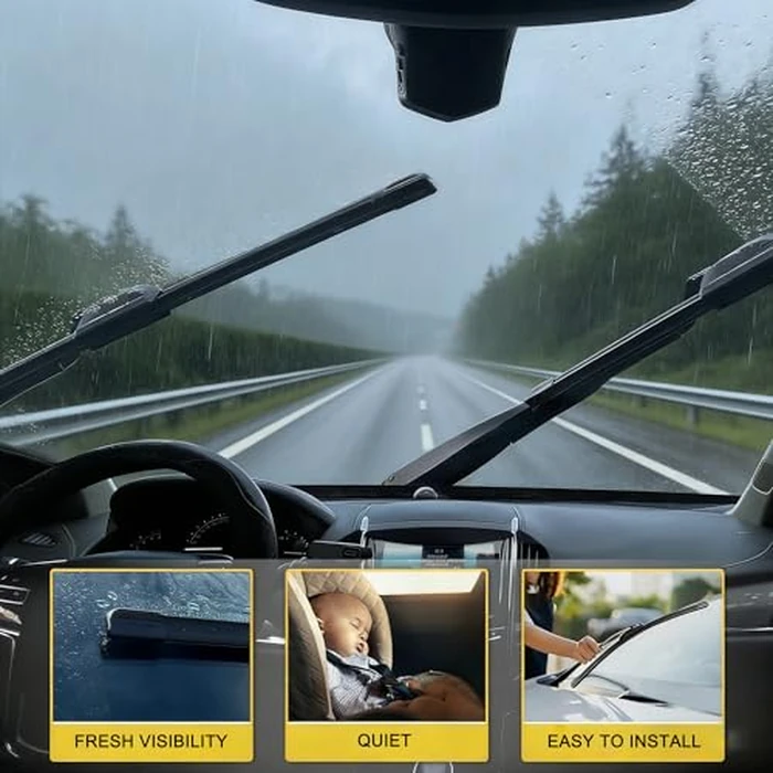 GSPSCN 3 Wipers Replacement for Cadillac XT6 XT5 XT4 2024-2017，Original Equipment Windshield Wiper Blades 24"+20"+12" (set of 3) J hook by GSPSCN - Image 9