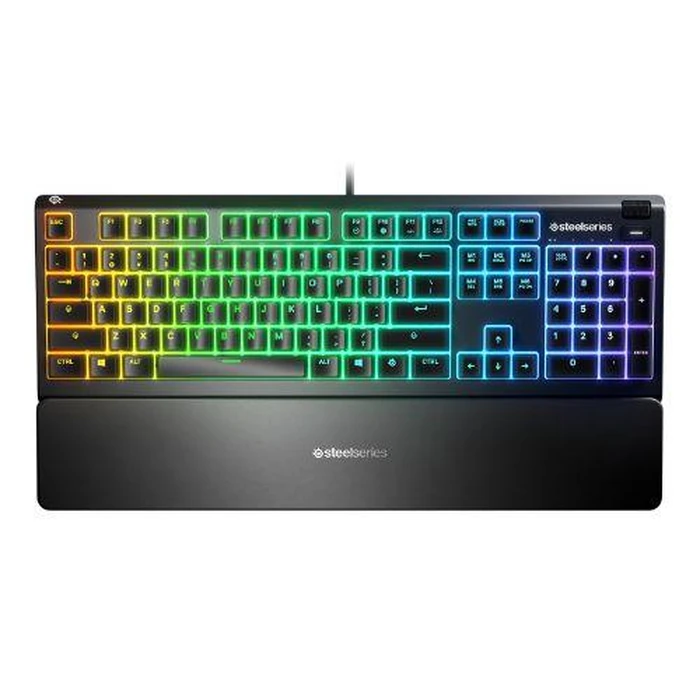 SteelSeries Apex 3 Water Resistant Gaming Keyboard - Black by SteelSeries - Refurbished - Excellent condition