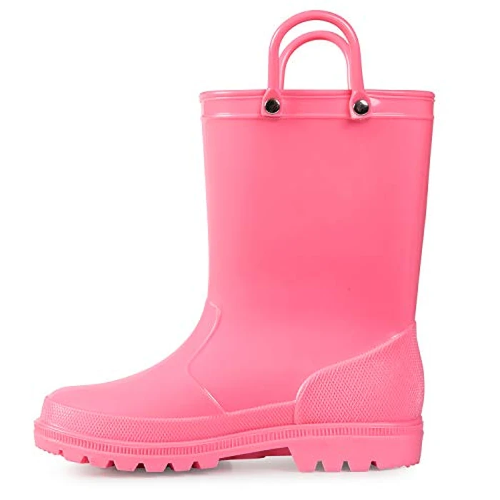 K KomForme Kids Girls & Boys Rain Boots with Easy-on Handles Waterproof Outdoors by K KomForme - Used - Very Good condition - US$18.37