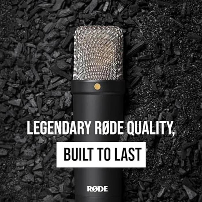 RØDE NT1 Signature Series Large-Diaphragm Condenser Microphone with Shock Mount, Pop Filter and XLR Cable for Music Production, Vocal Recording, Streaming and Podcasting (Black) by Rode - Image 5