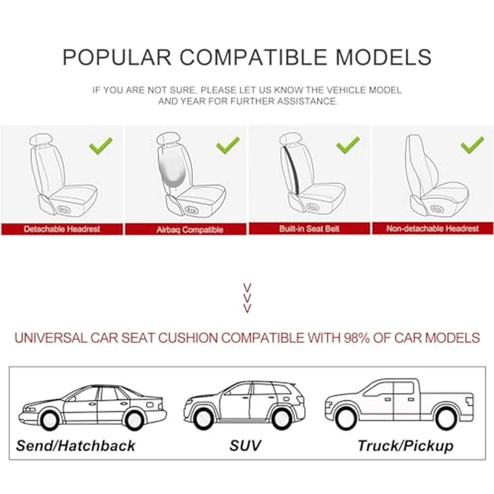 BOPUOVRE Car Seat Cover for Luxury & Comfort - PU Leather, Anti-Slip, Full Wrap Protection with Storage Pocket for Bottom Cushion - Universal Fit for 95% of Vehicles (Yellow Beige,1 Piece) by BOPUOVRE - Image 8