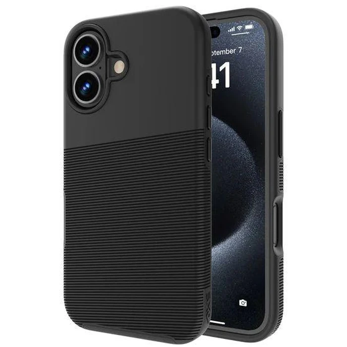 Axessorize PROTech Plus Dual-Layered Anti-Shock Sleek Phone Case for iPhone 16 - Black by Axessorize - Image 2