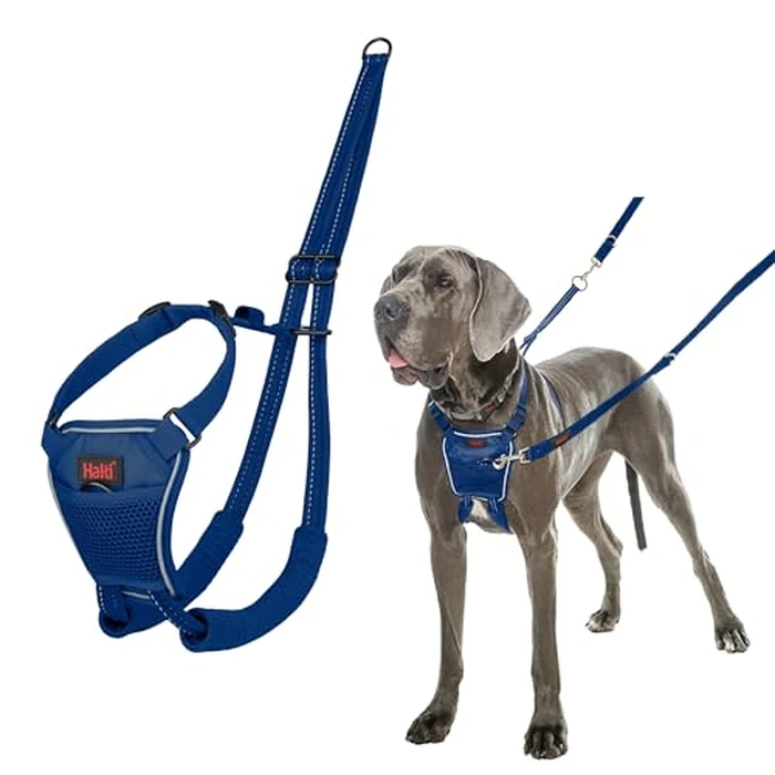 Halti No Pull Harness - Stop Your Dog Pulling on The Leash. Adjustable, Lightweight and Easy to Use. Reflective Dog Training Harness for Large Dogs (Size L, Cobalt Blue) by Halti - Image 1
