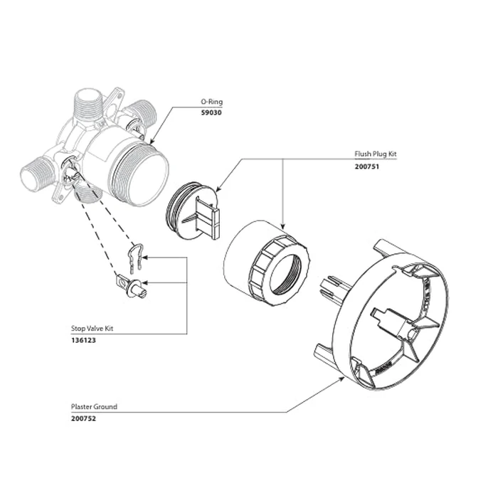 Moen U130X M-CORE 3 Port Shower Mixing Valve with Crimp Ring PEX Connections by Moen - Image 3
