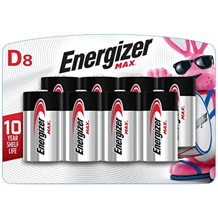 Energizer MAX D Batteries (8 Pack), D Cell Alkaline Batteries by Energizer - Used - Like New condition