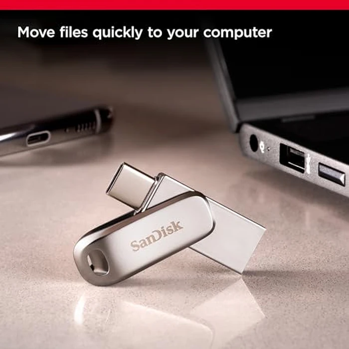 SANDISK 256GB Ultra Dual Drive Luxe USB Type-C - Up to 400MB/s - SDDDC4-256G-GAM46 by Sandisk - Image 4
