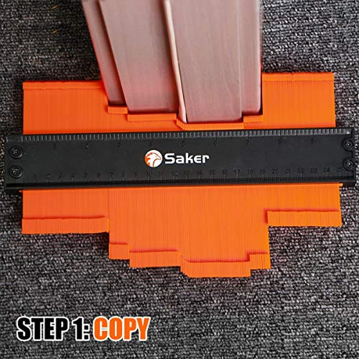 Saker Contour Gauge Duplication-Adjustable Lock-Precisely Copy Irregular Shape-Irregular Woodworking Tracing-Must Have Tool for DIY Handyman Men Husband Dad 10 Inch+5 Inch by Saker - Image 3