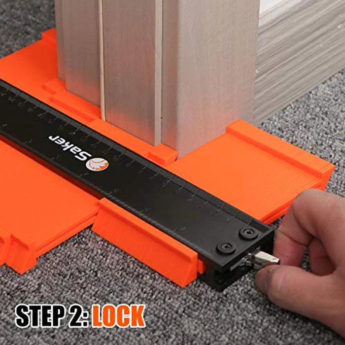 Saker Contour Gauge Duplication-Adjustable Lock-Precisely Copy Irregular Shape-Irregular Woodworking Tracing-Must Have Tool for DIY Handyman Men Husband Dad 10 Inch+5 Inch by Saker - Image 4