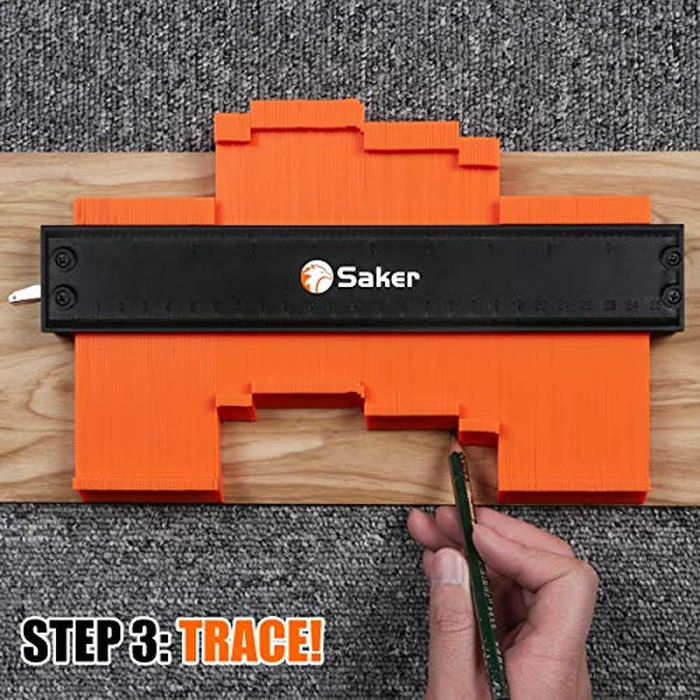 Saker Contour Gauge Duplication-Adjustable Lock-Precisely Copy Irregular Shape-Irregular Woodworking Tracing-Must Have Tool for DIY Handyman Men Husband Dad 10 Inch+5 Inch by Saker - Image 5