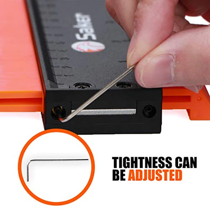 Saker Contour Gauge Duplication-Adjustable Lock-Precisely Copy Irregular Shape-Irregular Woodworking Tracing-Must Have Tool for DIY Handyman Men Husband Dad 10 Inch+5 Inch by Saker - Image 6