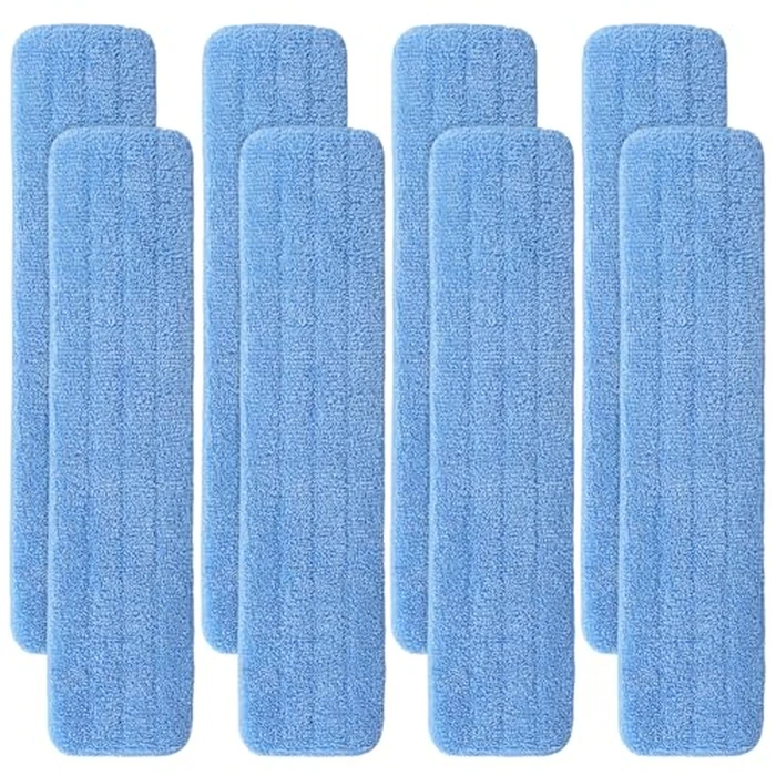 Replacement Microfiber Pad for Rubbermaid Commercial 24 Inch Mop Head - 8 Pack Wet & Dry Commercial Cleaning Refills Reusable Mop Refills Fit for Any Microfiber Flat Mop System 24" by BeiLan - Used - Like New condition - US$26.12