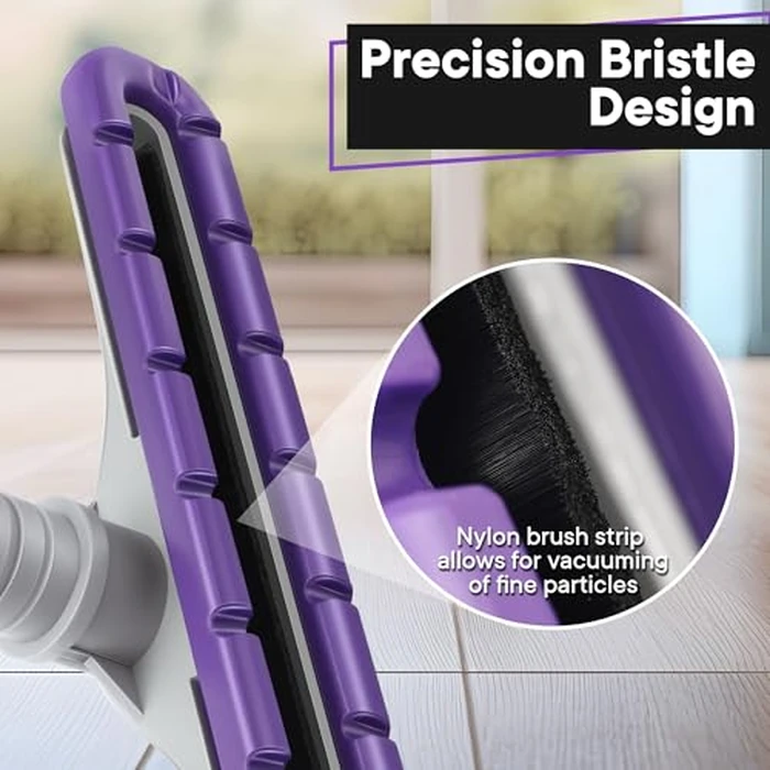HappyAlley Replacement Floor Tool Compatible with Proteam E-Z Glide Backpack Vacuums 10 QT & 6 QT, Upgraded 14" Hard Surface Floor Tool for Commercial Cleaner Cleaning Brush (Nylon Brush, Purple Gray) by HappyAlley - Image 3