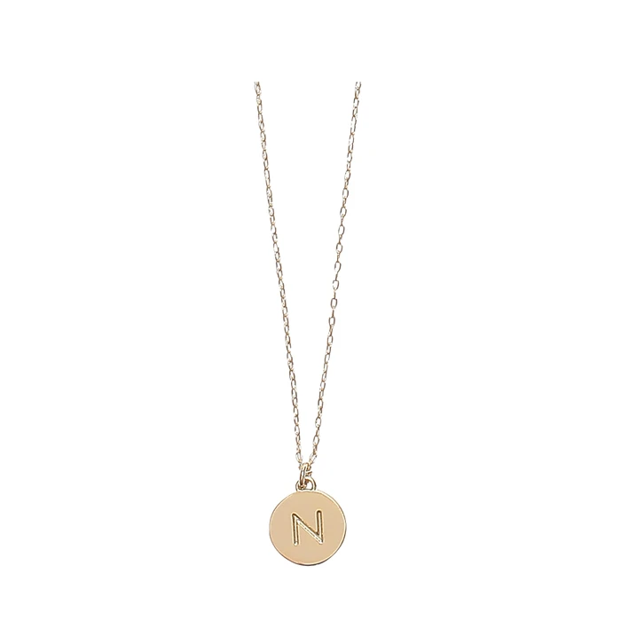 kate spade new york Initial Mini Pendant, N Gold, One Size by kate spade new york - Used - Very Good condition - US$23.44