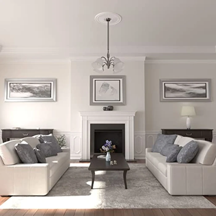 Ekena Millwork CM29OA 29 1/8" OD X 3 5/8" ID X 1" P Oakleaf Ceiling Medallion by Ekena Millwork - Image 5